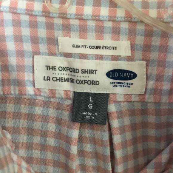 🎄Light Pink and blue men’s button up!🎄 - Picture 4 of 4
